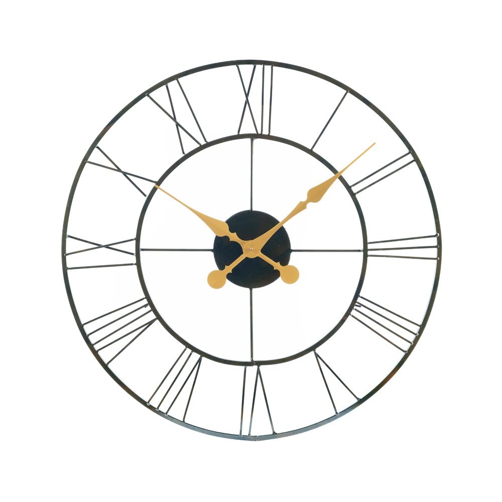 Buy Open Faced Antique Finish Metal Clock 76cm (29.9\) by About