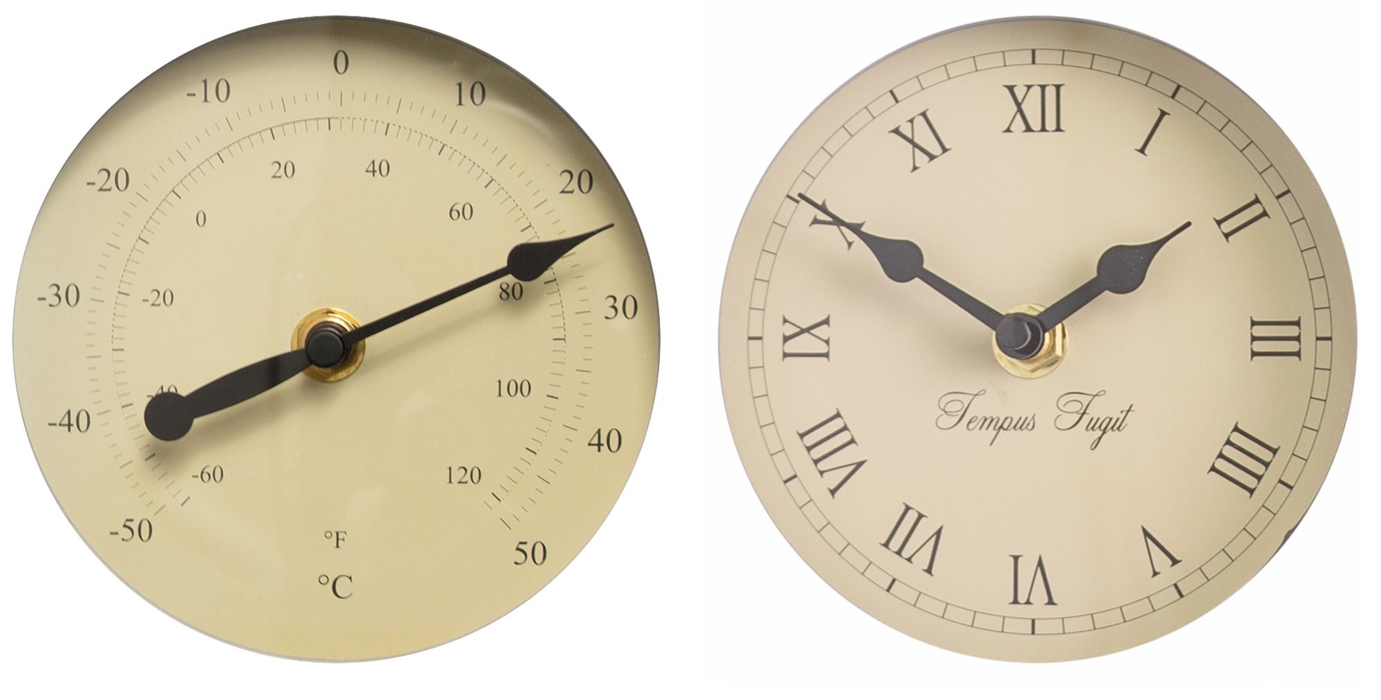 Buy Horse and Bell Garden Clock with Thermometer 47cm (18.7\) by