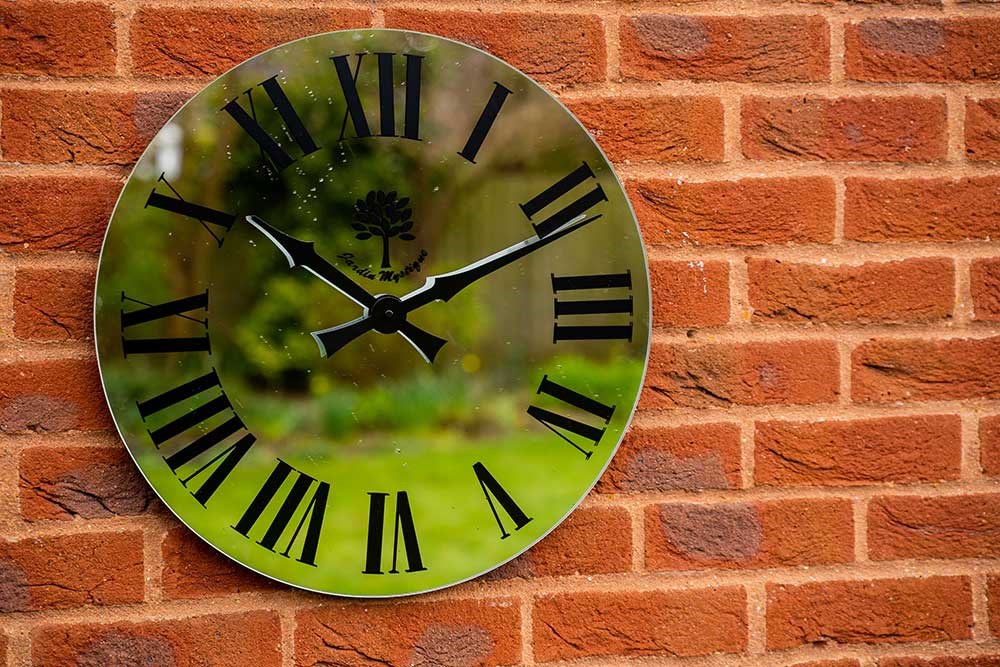 Buy The Mirror Outdoor Clock 50cm Delivery by Primrose