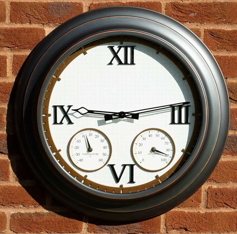 Buy Large Station Clock Metallic Finish 62cm Delivery by Primrose