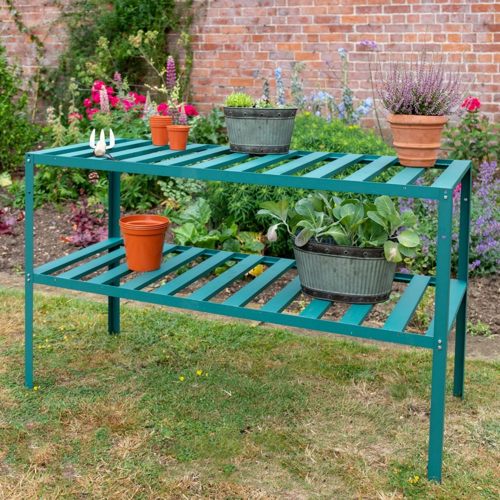 Buy Set of Two 4' 1\ Lacewing™ Traditional 2 Tier Greenhouse Staging