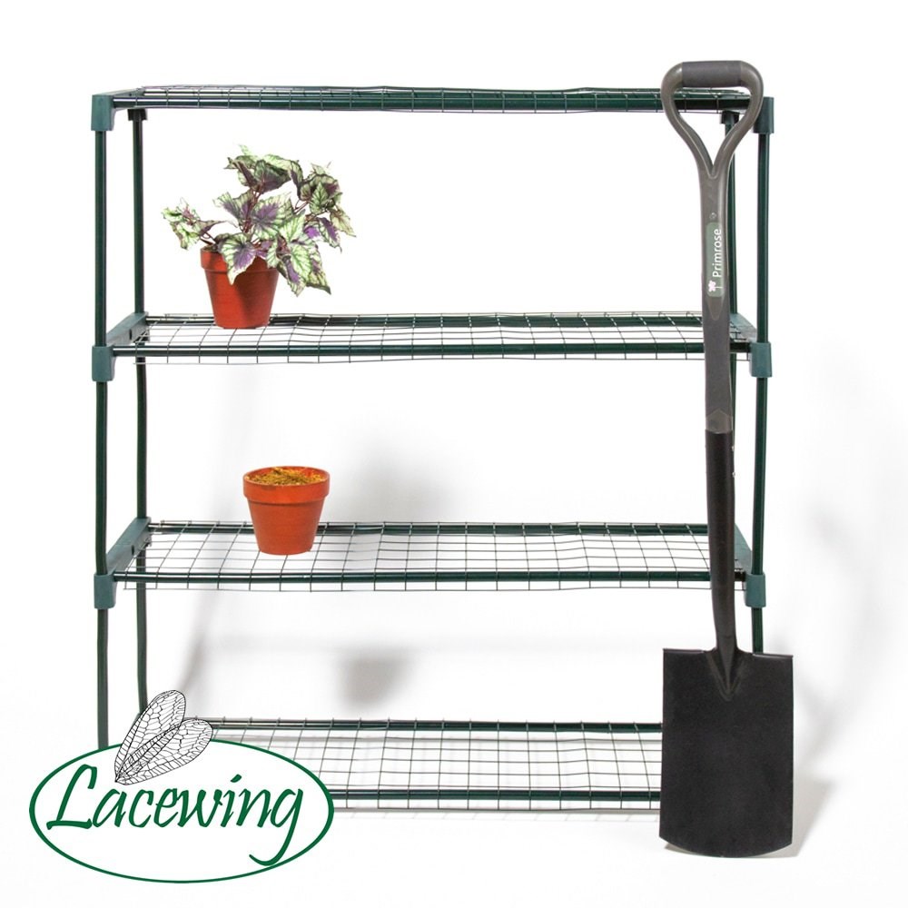 Buy 3ft 5in Lacewing™ 4 Tier Greenhouse Staging in Green Delivery by