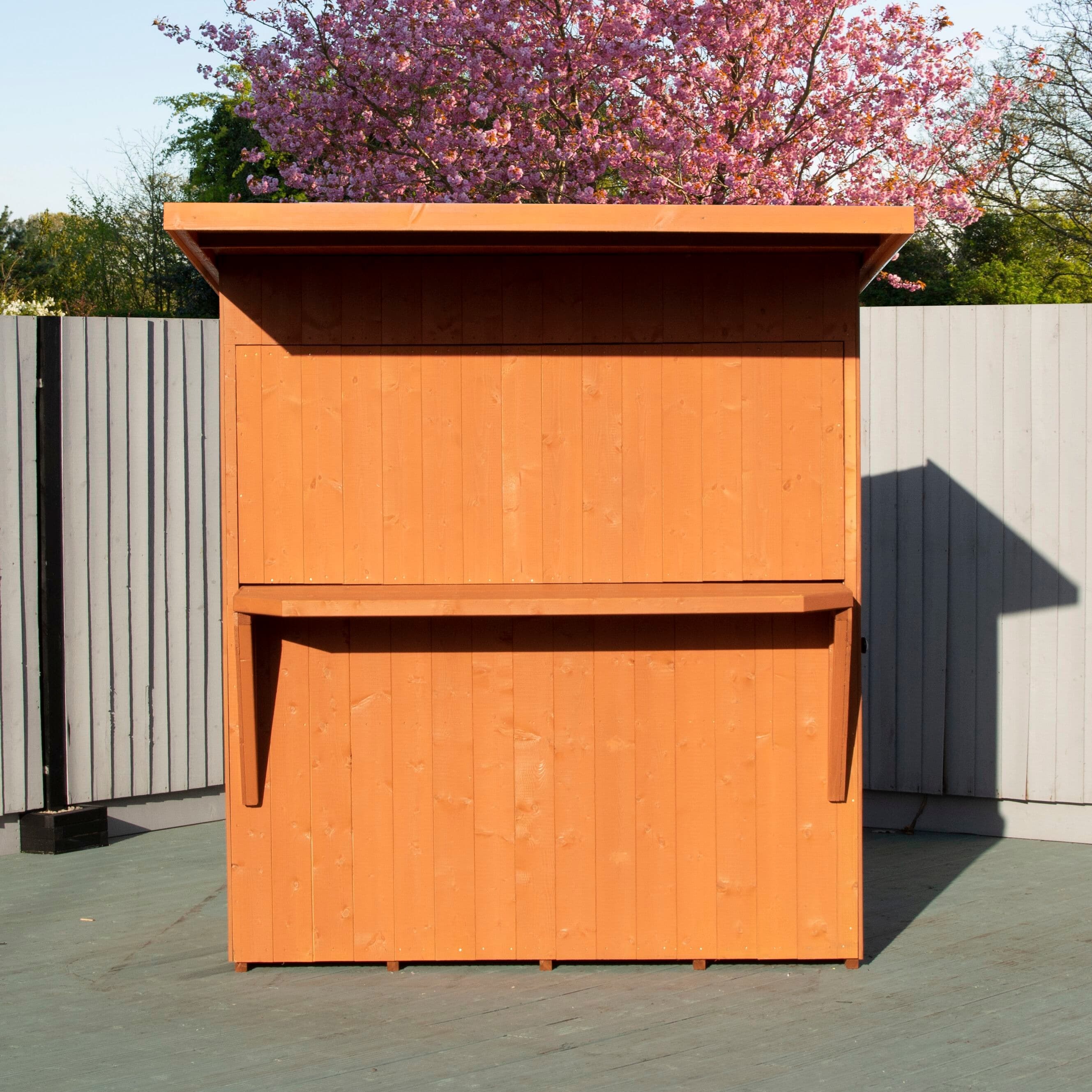 Buy 6x4ft Wooden Garden Bar and Pent Shed Single Door and Hatch