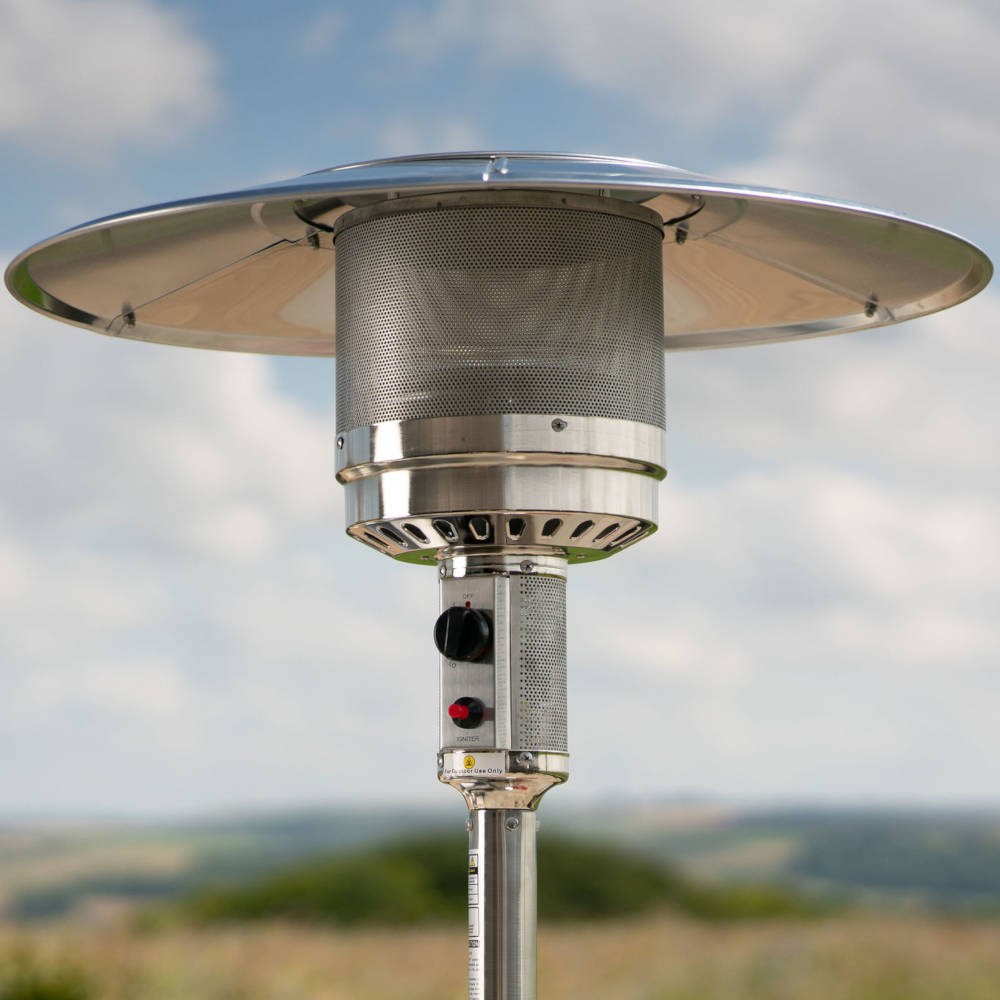 Buy 12kW Freestanding Stainless Steel Gas Patio Heater by Heatlab