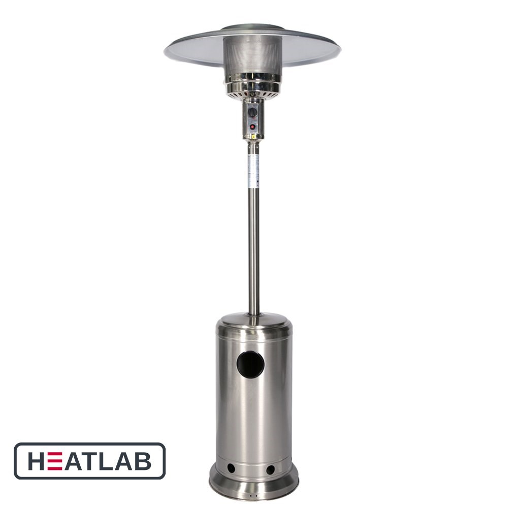 Buy 12kW Freestanding Stainless Steel Gas Patio Heater by Heatlab