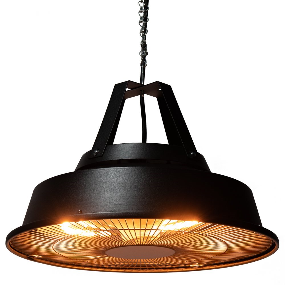 Buy Vintage Style Hanging Ceiling Electric Patio Heater in Black