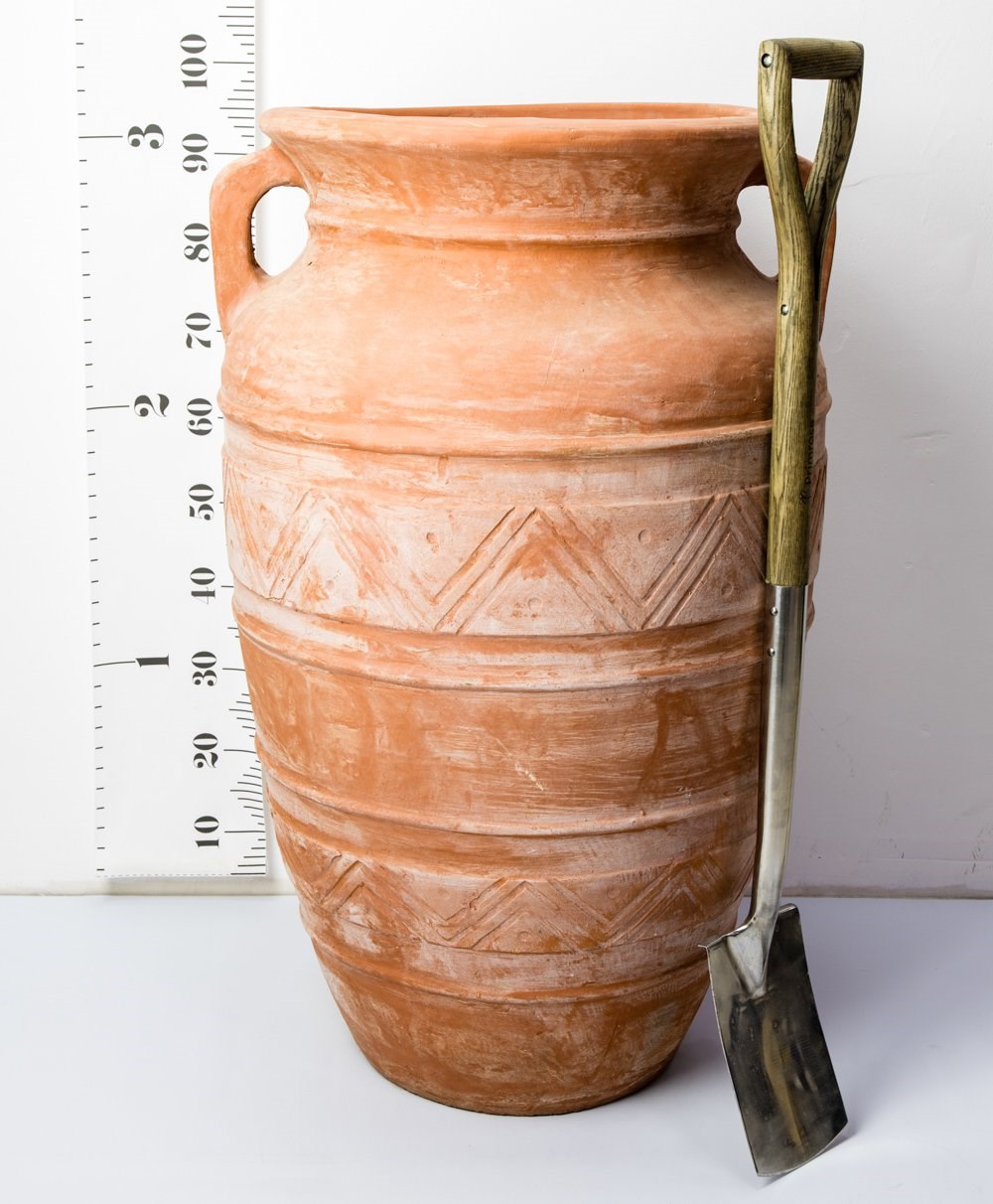 Buy H100cm Terracotta Athenaian Vase Shape Planter Delivery by Primrose