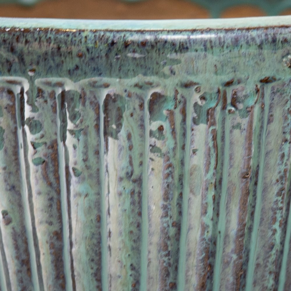 Buy 40cm Linear Jade Glazed Ceramic Bowl Planter Large Delivery by