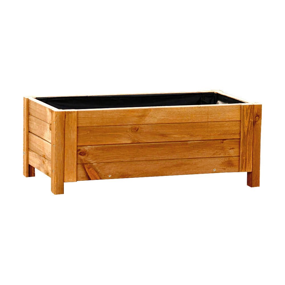 Buy L80cm Natural Wooden Trough Patio Planter Delivery by Primrose