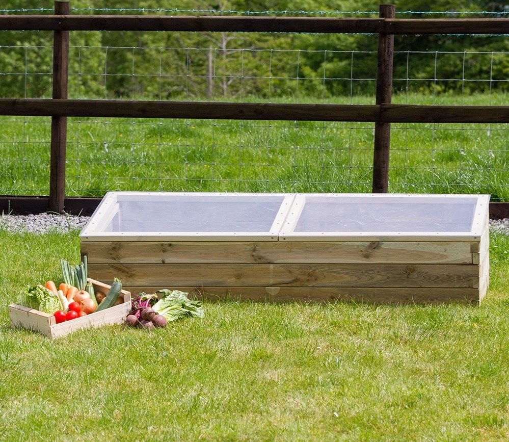 Buy 1.7m (5ft 7in) Wooden Cold Frame Greenhouse by Zest 4 Leisure