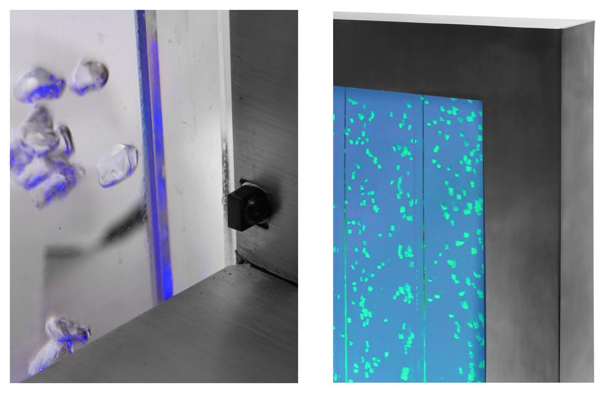 Buy Hanging Portrait Bubble Water Wall w/ Colour Changing LEDs Fluid